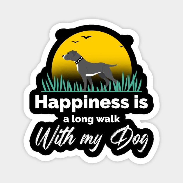 Happiness is a long walk with my dog Magnet by WizardingWorld