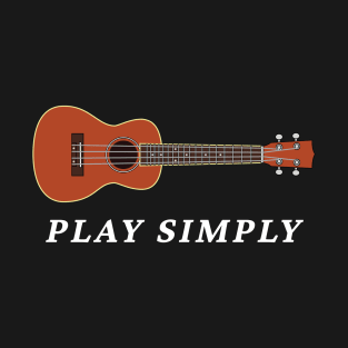 Play Simply Mahogany Ukulele T-Shirt