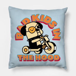 Biker Babies riding young! Pillow