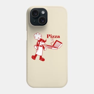 Vintage Looking Goth Pizza Boy Phone Case