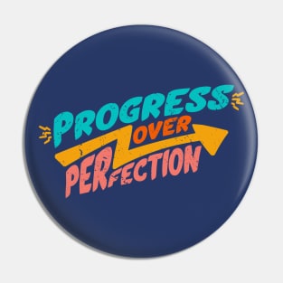 Vintage Progress Over Perfection // Back to School Teacher Saying B Pin