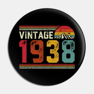 Vintage 1938 Birthday Gift Retro Style Pin
