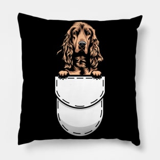 Funny Cocker Spaniel Pocket Dog Pillow