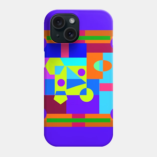 Multicolored Bauhaus geometric shapes Phone Case by Dauri_Diogo