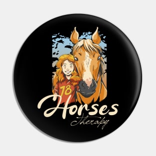 Horse Girl Pin