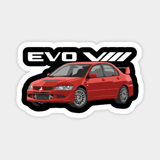 rally red evo 8 Magnet