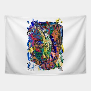 COLORFUL FACE Tapestry