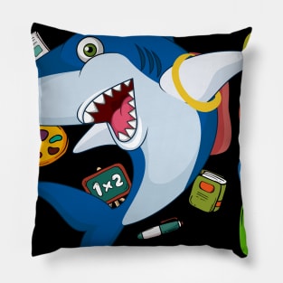 Dabbing 1st Grade Shark Back To School Gift Pillow