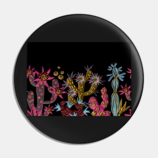 Midnight Garden Succulents Pin