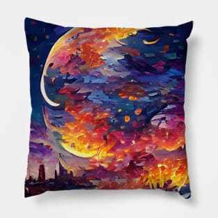 color moon Pillow