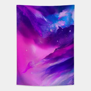 Blue Pink Purple Abstract Art - Marble Pattern - Marble Texture Tapestry