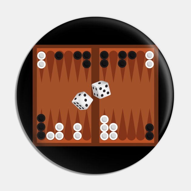 Backgammon Game Dice Player Lover Competition Pin by Onceer