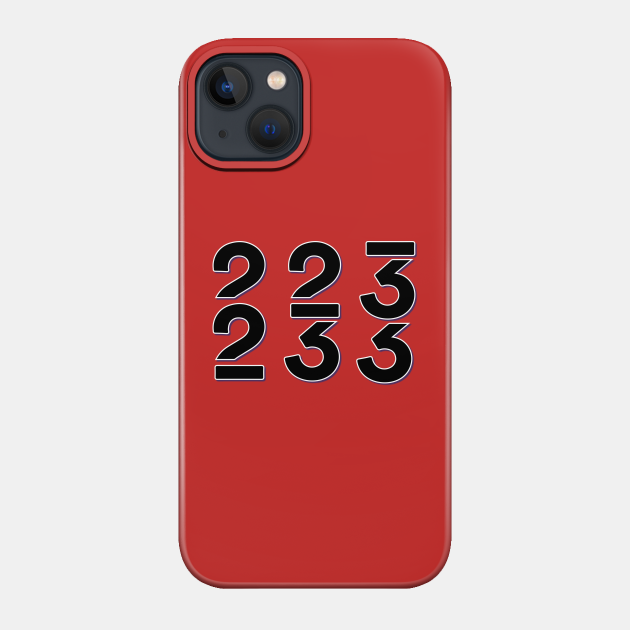 Number 223 and Number 233 - Number Games - Phone Case