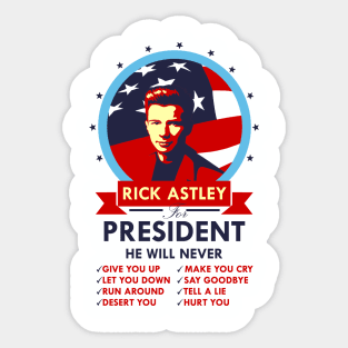 Rickroll Funny DQw4w9WgXcQ Sticker By DragonJake