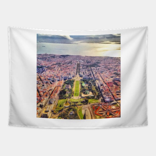 Lisboa - Baixa II Tapestry by RS3PT