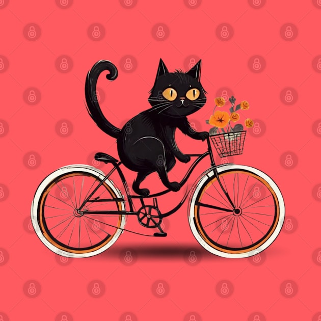 Floral Feline Pedals: The Adventures of the Cat Cyclist by Helen Morgan
