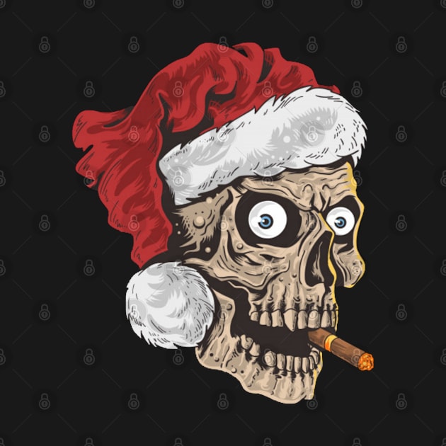 Skull santa by Rakos_merch