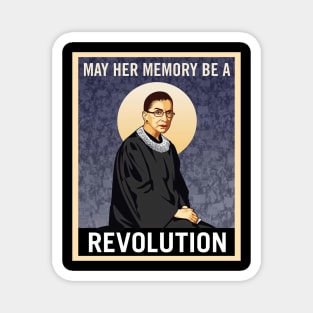 may her memory be a revolution RBG Magnet