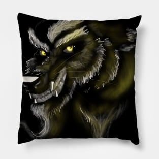 Angry Wolf Pillow