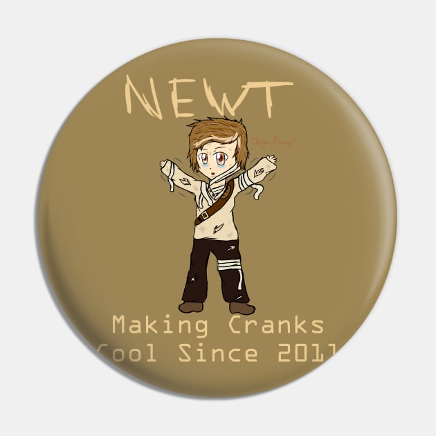 Chibi Crank Newt - The Maze Runner Pin by oh_shoot_arts