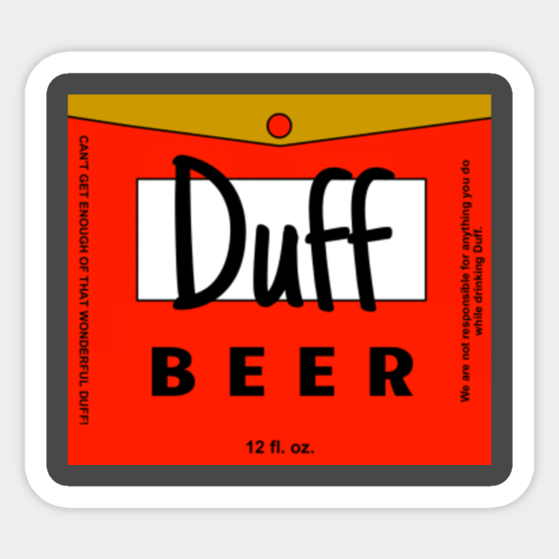 duff beer duff pegatina teepublic mx