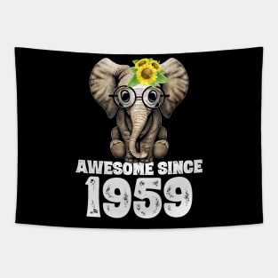 Awesome since 1959 61 Years Old Bday Gift 61th Birthday Tapestry