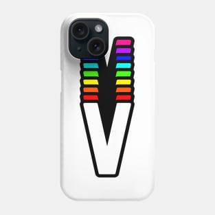 Rainbow Letter, V Phone Case