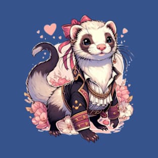 Ferret Pirate Queen T-Shirt