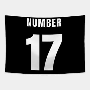 NUMBER 17 FRONT-PRINT Tapestry