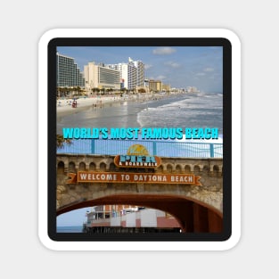 Daytona Beach Florida poster /post card Magnet