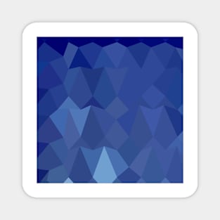 Catalina Blue Abstract Low Polygon Background Magnet