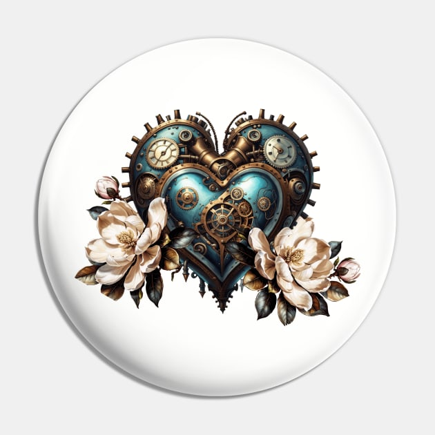 Wonderful steampunk heart Pin by Nicky2342