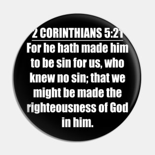 2 Corinthians 5:21 (KJV) Pin