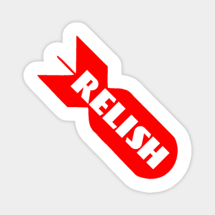 Bomb Relish Logo Red Transparent Magnet