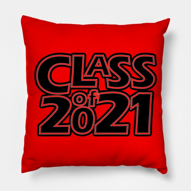 Grad Class of 2021 Pillow by gkillerb