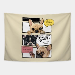 Happiness starts with a wet nose Tapestry