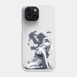 Fay Wray - An illustration by Paul Cemmick Phone Case