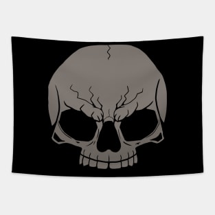 Comic Style Skull Illustration Tapestry