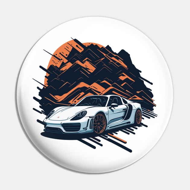 Porsche 918 Spyder Vintage Car Pin by Cruise Dresses