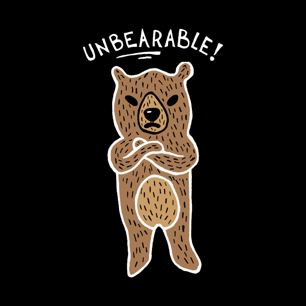 Unbearable Bear (White) by Graograman