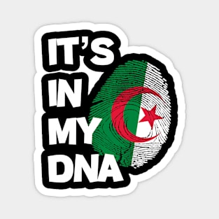 Flag of algeria fingerprint Magnet