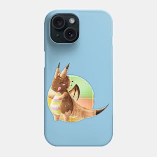 Kawaii Ice Cream Dragon - With Background Phone Case