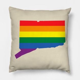 Connecticut state LGBT Pride Pillow