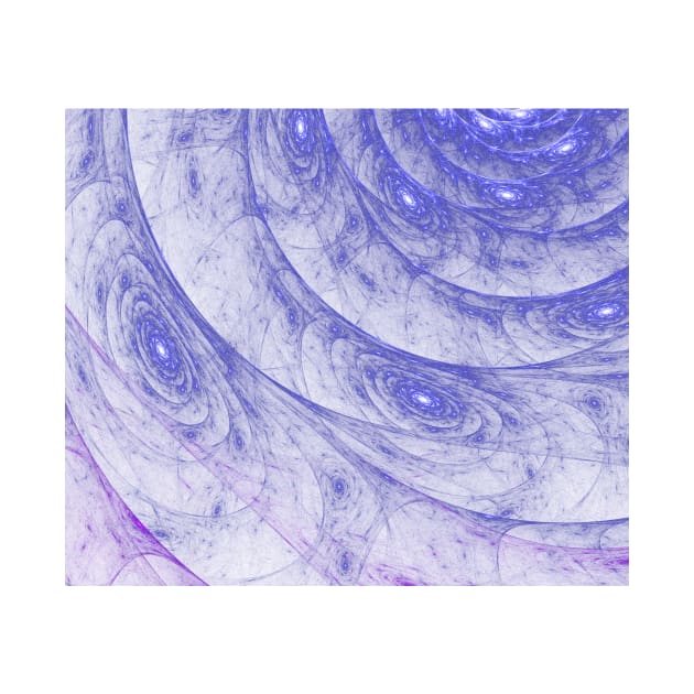 Indigo Blue Galaxy Web Fractal by sciencenotes