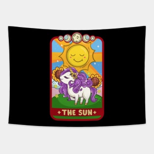 The Sun - Cute Kawaii Anime Tarot Card T-Shirt Tapestry