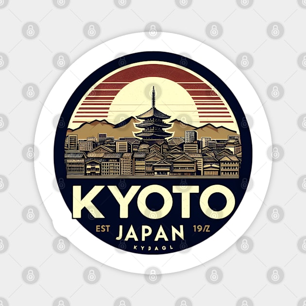 kyoto Japan Magnet by Teeeshirt