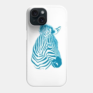 Blue Zebra Phone Case