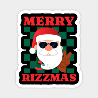 Merry Rizzmas - Funny Santa Magnet