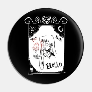 Voodoo Girl (dark) Pin