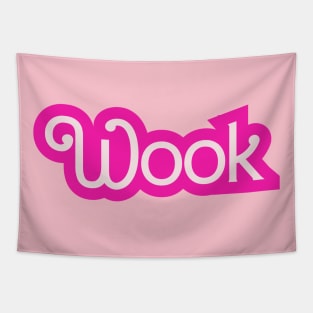 Wook Baby Doll Hot Pink Barbie Font Tapestry